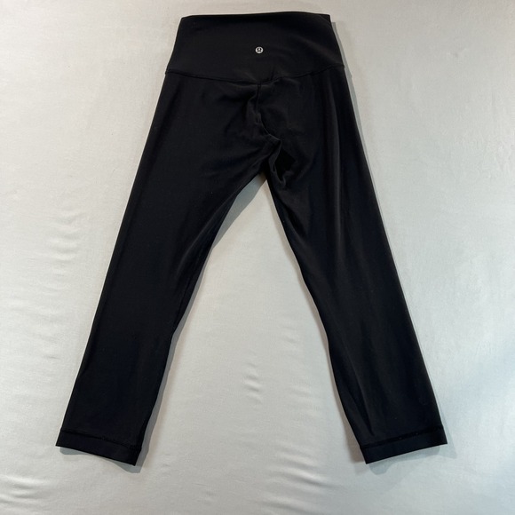 Lululemon Black High Rise Leggings Size 4 | Full‎ Length Yoga Pants Athleisure - Picture 7 of 7